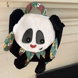 NEW Charming Panda Kids Backpack - Black and White